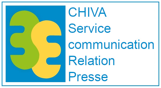 Logo CHIVA Relation Presse insertion horizontale fond blanc